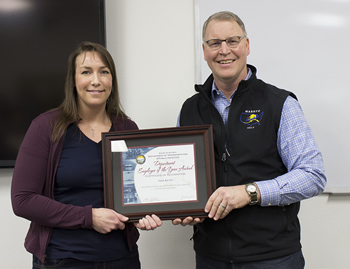 Commissioner Luiken and Sara Jarvis