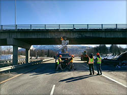 click to view larger image of Glenn Highway Overpass Repairs Click for larger photo of Glenn Highway Overpass Repairs