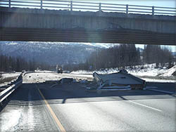 click to view larger image of Glenn Highway Overpass Repairs Click for larger photo of Glenn Highway Overpass Repairs