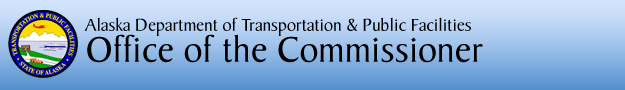 Alaska Department of Transportation & Public Facilities header image