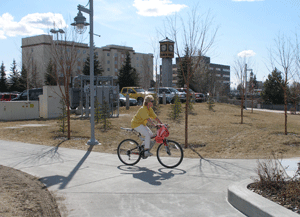 photo Fairbanks cyclist