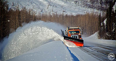 Click for larger view Snowplow on Richardson Highway photo